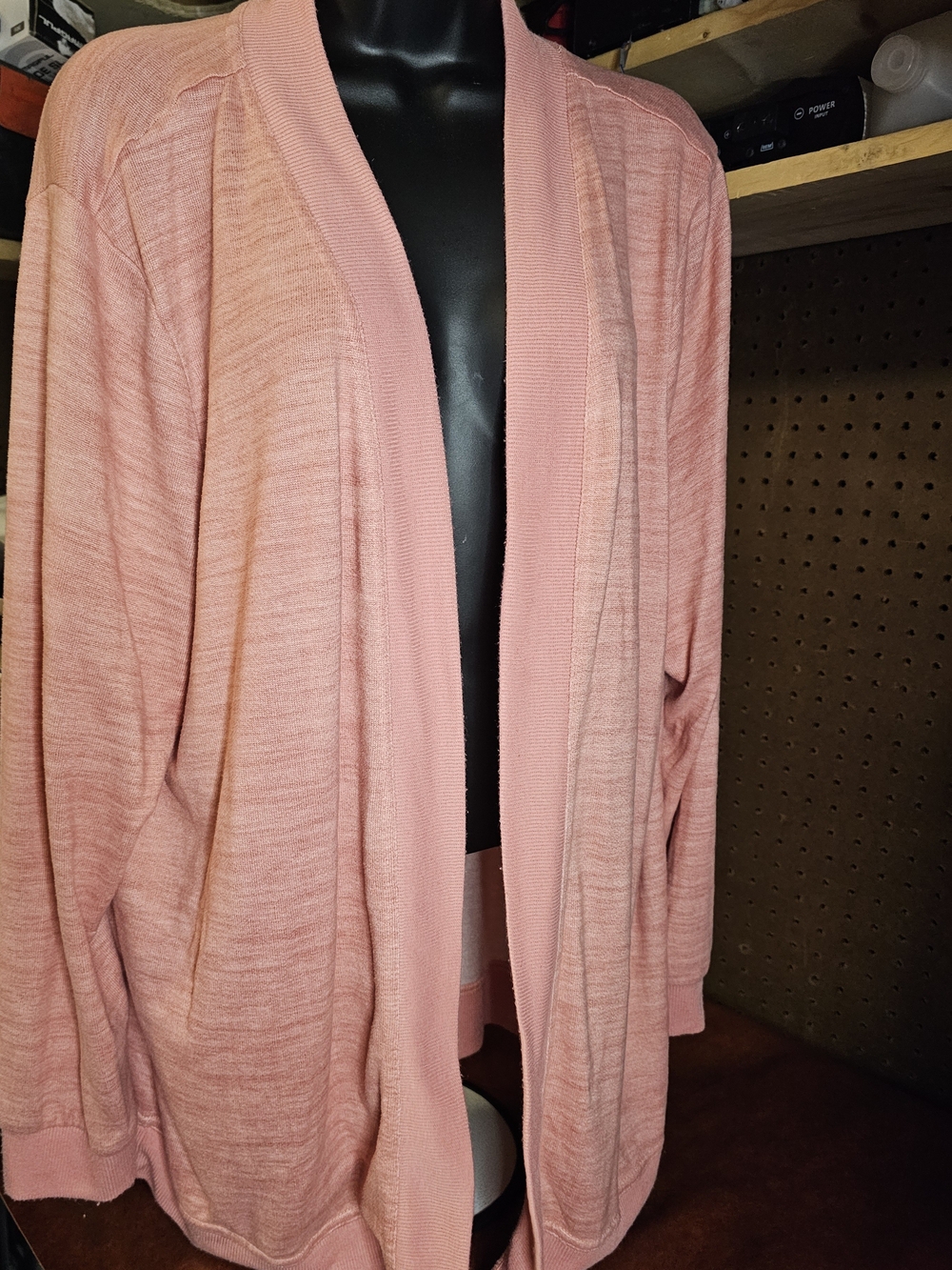 Muk Luks Womens 1x Coral Colored Cardigan